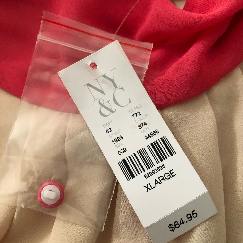 New NEW YORK AND COMPANY Sleeveless Dress, Pink Dress - Picture 16 of 16